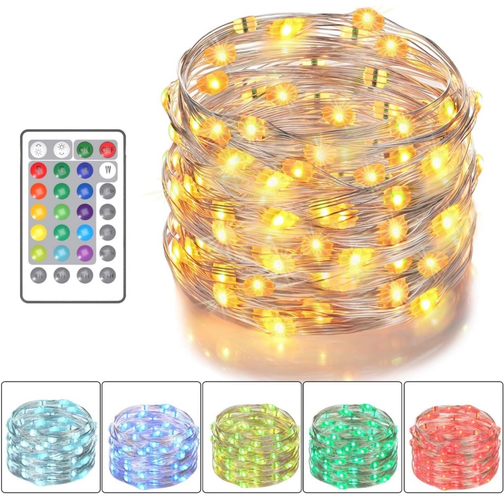 Asmader LED Fairy Lights Battery Powered Multi Color Changing String Lights - 2